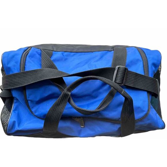 Nike Duffle Gym Bag Blue 19x10x11 With Shoulder Strap H9-sky Vintage - Picture 4 of 5